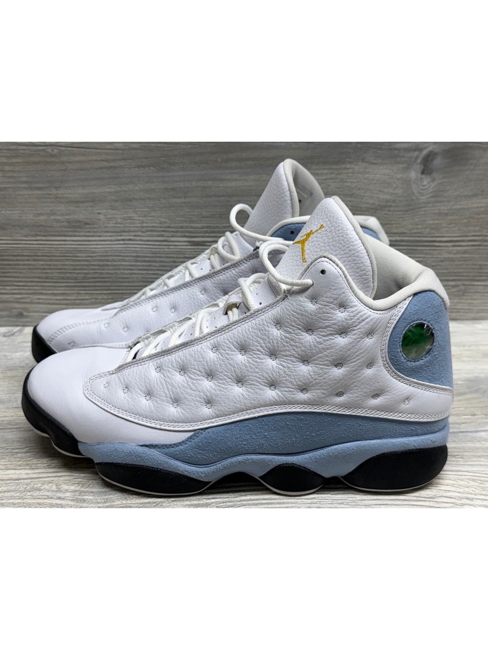 Nike Air Jordan 13 Retro White University Blue Black Men's Size 11 NICE!